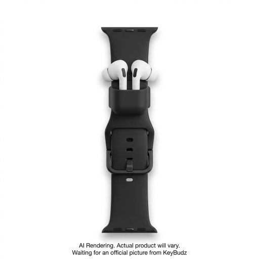 Sync+ Series FKM Apple Watch Strap and AirPod Dock - Carbon Black (Small)