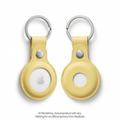 AirTag Snap Ring Keyring Pastel Yellow (2 Pack)