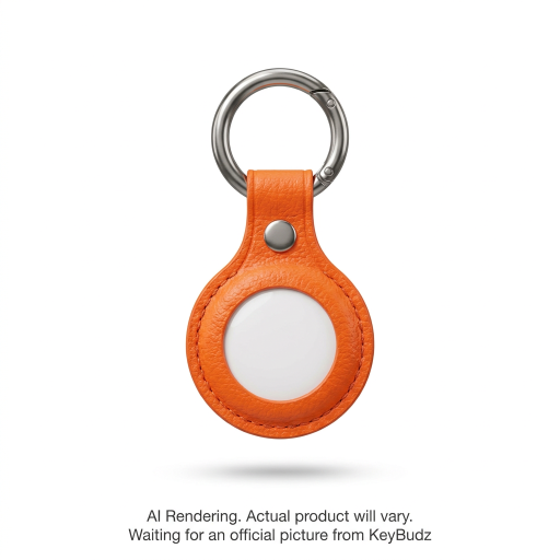 AirTag Snap Ring Keyring Electric Orange