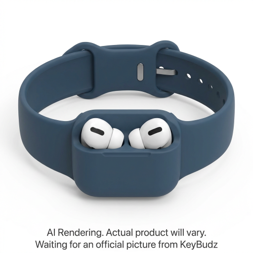 Sync+ Series FKM Apple Watch Strap and AirPod Dock - Tidal Blue (Small)