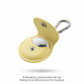 AirTag Snap Ring Keyring Pastel Yellow