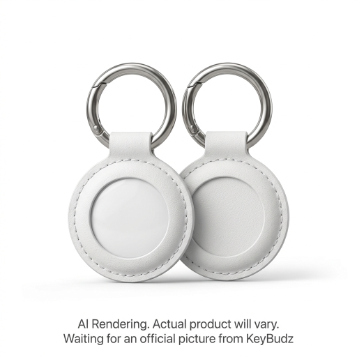 AirTag Snap Ring Keyring White (2 Pack)