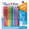 Paper Mate InkJoy Pens, Gel Pens, Medium Point (0.7 mm), Assorted Colours, 10 Count