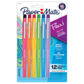 Paper Mate Flair Felt Tip Pens, Medium Point (0.7mm), Assorted Colours, 12 Count