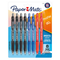 Paper Mate Gel Pen, Profile Retractable Pen, Medium Point (0.7 mm), Assorted, 8 Count