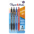 Paper Mate Gel Pen, Profile Retractable Pen, Medium Point (0.7 mm), Assorted, 4 Count