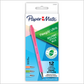 Paper Mate FlexGrip Ultra Ballpoint Pens, Made from Recycled Plastic Materials, Assorted Barrel Colours, Medium Point (1.0mm), Black, 1 Unit