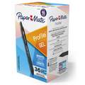 Paper Mate Gel Pen, Profile Retractable Pen, Medium Point (0.7 mm), Black, 36 Count