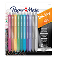 Paper Mate InkJoy Gel Pens, Metallic Pens, Retractable, Medium Point (0.8 mm), Assorted Colours, 10 Count