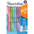 Paper Mate InkJoy Pens, Gel Pens, Medium Point (0.7 mm), Assorted Colours, 6 Count