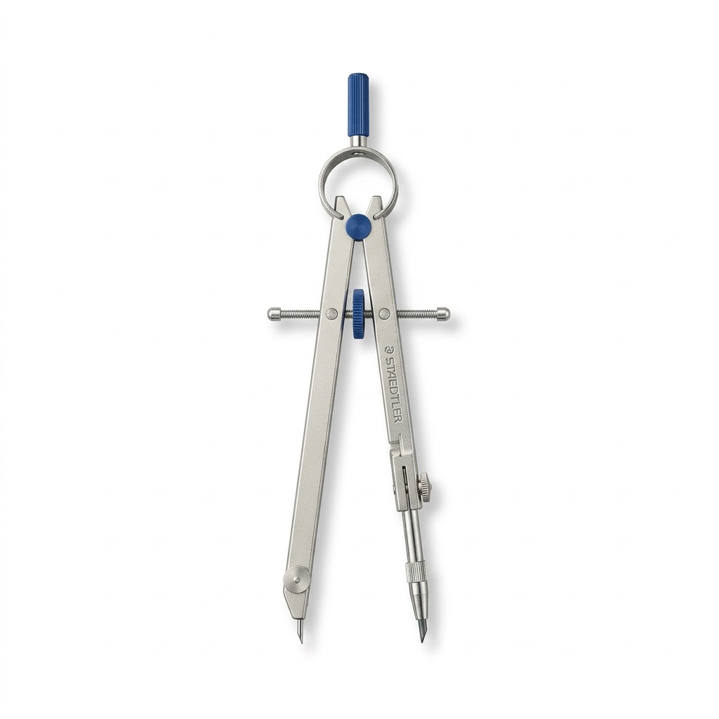 STAEDTLER Mars 551 Comfort precision compass, high-resolution hero shot on pure white backdrop.