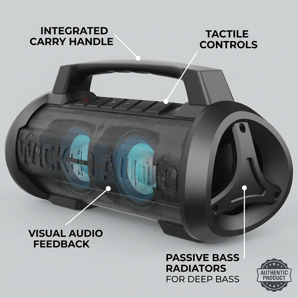 Wicked Audio Growl XL Party Speaker - 12-Hour High-Output Bluetooth Sound