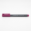 A crisp, high-resolution product image of the STAEDTLER Pigment Arts magenta brush pen on a pure white background.