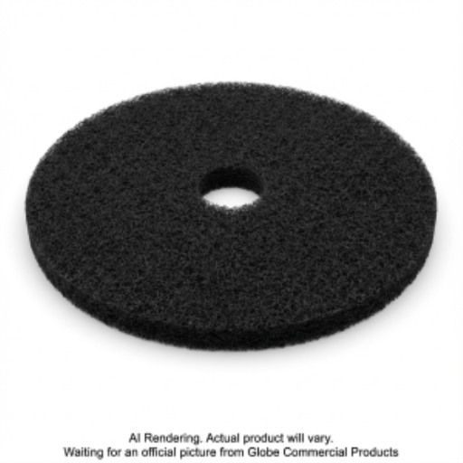 19"  Black Stripping Floor Pad