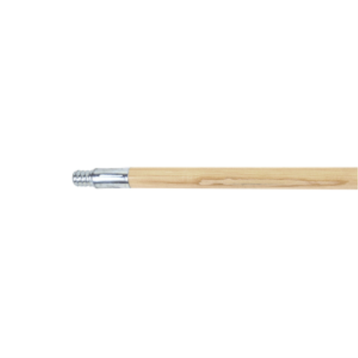15/16" x 54" Threaded Metal-Tip Lacq Wood Handle