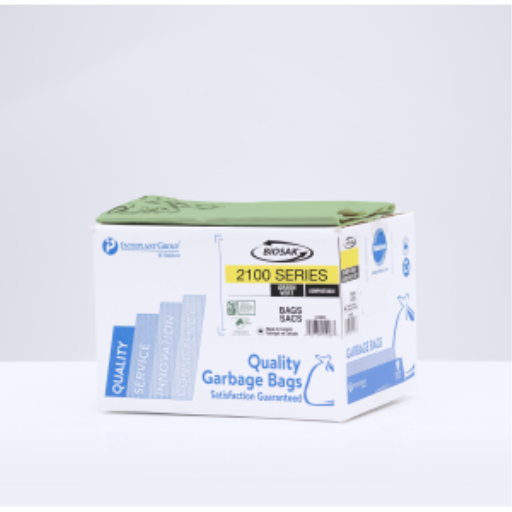 17 X 17.50  Green 200 bags Compostable