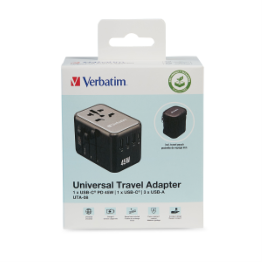 Verbatim UNIVERSAL TRAVEL ADAPTER UTA-08