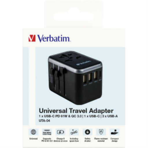 Verbatim UNIVERSAL TRAVEL ADAPTER UTA-04