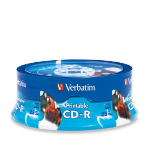 Verbatim CDR 80/700 52X VRB WHT IJ HUB SB 25PK SP