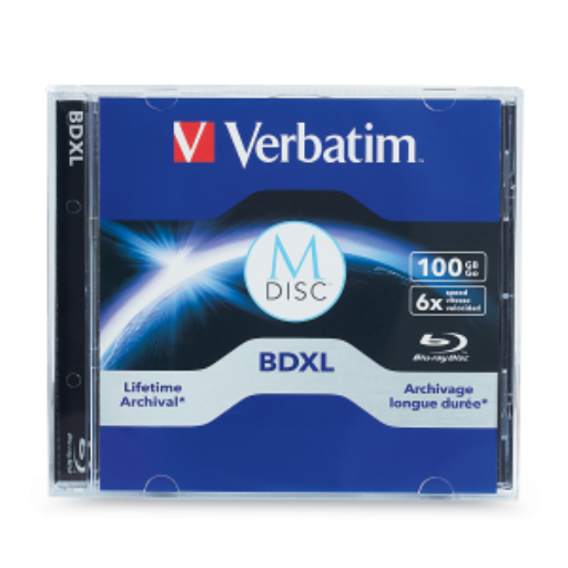 Verbatim MDISC BDXL 100G 6X VRB WHT 1JC OPP