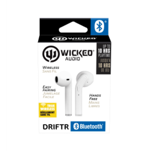 Wicked Audio Driftr True Wireless Earbuds - White Finish