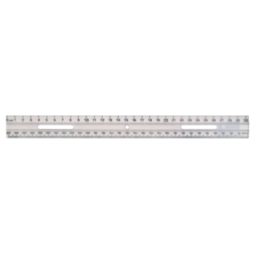30cm Pencil Groove ? Metric Scales / 
30cm rainure pour crayon ? ?chelle m?trique