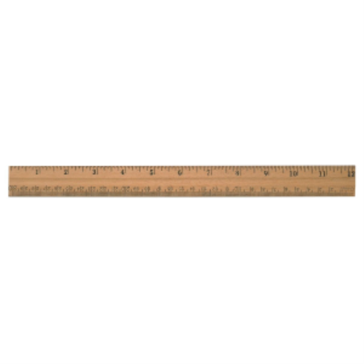 30cm/12" ? Inch/Metric, Plain Edge / 
30cm/12 po ? pouces/m?trique ? ar?te ordinaire
