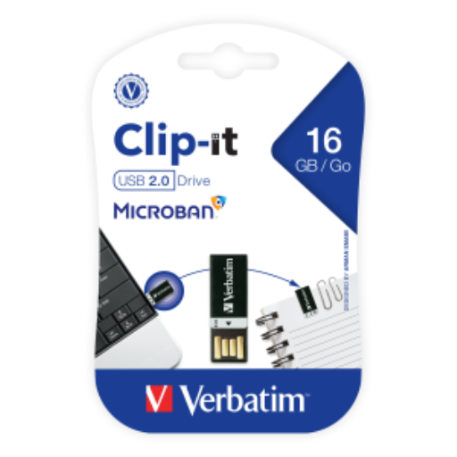 Verbatim 16GB Clip-iT USB Black