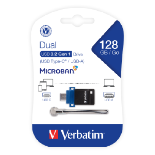Verbatim 128GB SnG Dual USB 3.2 for USB-C Device