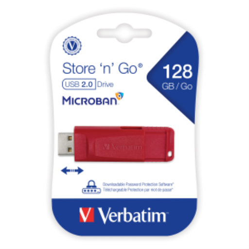 Verbatim 128GB SnG USB Red Retract