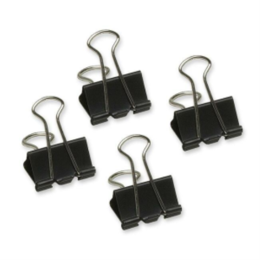 Fold Back Clips 1" ? 25 mm - 12 per Box / Pince-notes 1 po ? 25 mm - 12 par boite