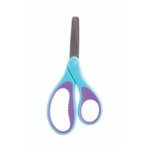 5? Antimicrobial Hard Handle Blunt Kids Scissors/ Ciseaux ? bouts ronds avec protection antimicrobienne poign?e douce pour enfants, 5 po