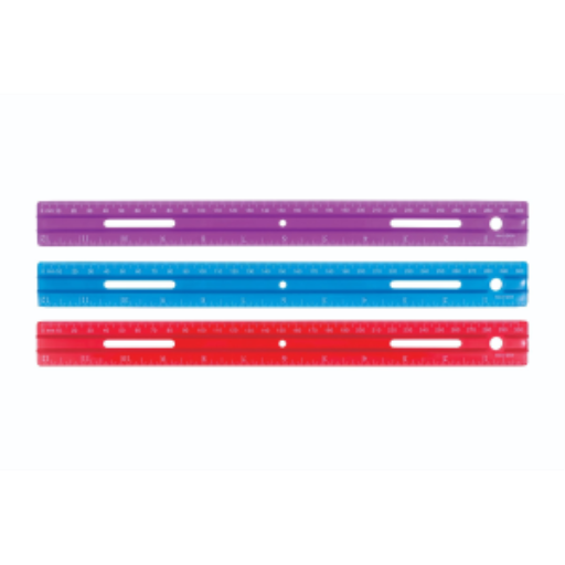 "30cm/12? Pencil Groove ? Inch/Metric Scales /  30cm/12 po rainure pour crayon ? pouces/m?trique"