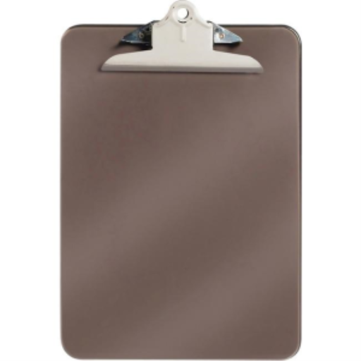 Letter Size ? 9" x 12" - Smoke - 6" Spring Clip / 
Format lettre ? 9 po x 12 po - Fum? ? pince ? ressort 
6 po