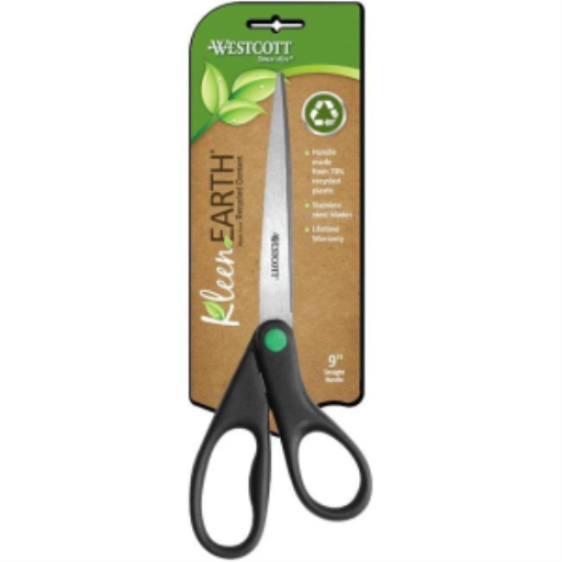 KleenEarth? 9" Straight Basic Black Handle Scissors / 
Ciseaux ? prise droite de base KleenEarth?, 9 po ? noir