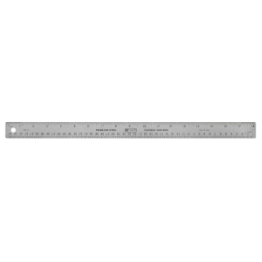 45cm/18? Stainless Steel Cork Backed Ruler  
R?gle en acier inoxydable endos de li?ge caoutchout?, 45cm / 18 po