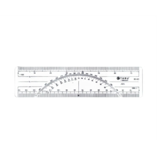 Metric Protractor Ruler with 1:500 and 1:1000 Scale, 15cm/6?
R?gle rapporteur m?trique avec ?chelles ? 1:500 et 1:000, 15cm/6 po