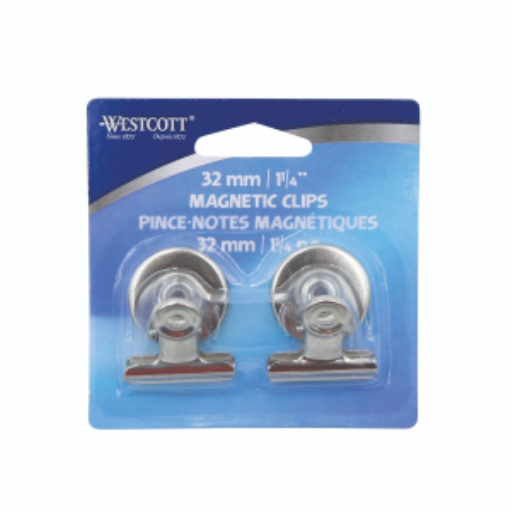 Magnetic Clips 1?? ? 2/Card ? Capacity - 33mm / Pinces magnetiques 1? po ? 2/carte ? capacit? - 33mm