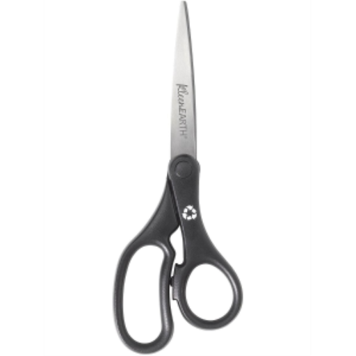 KleenEarth? 7? Straight Basic Black Handle Scissors / Ciseaux ? prise droite de base KleenEarth?, 7 po ? noir