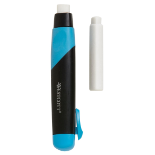 Triangular Retractable Eraser with Refill, Non-Smudge & Latex Free / 
Gomme ? effacer triangle r?tractable avec recharge, sans taches et latex
