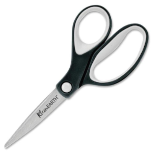 KleenEarth? 7? Straight Soft Handle Scissors ? Black / Ciseaux poign?e douce droite KleenEarth?, 7 po ? noir