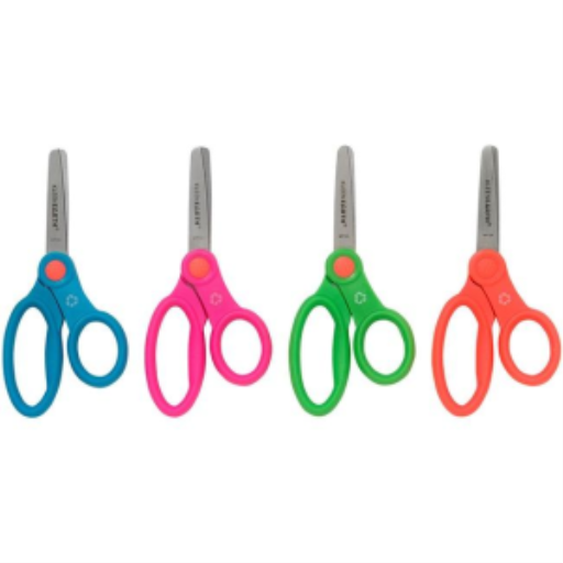 KleenEarth? Antimicrobial Kids Scissors 5" Blunt - Asst. colours / 
Ciseaux antimicrobiens KleenEarth? pour enfant, ? bouts ronds de 5 po - couleurs assorties