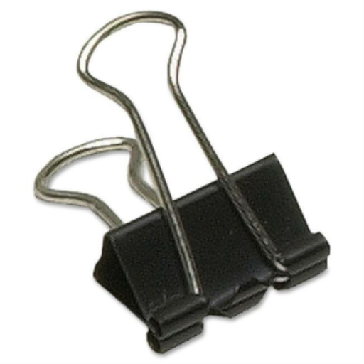 Fold Back Clips 3/4" ? 19 mm - 12 Per Box / Pince-notes 3/4 po ? 19 mm - 12 par boite