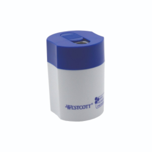 KleenEarth? Student Recycled Single-Hole Metal Pencil Sharpener with Antimicrobial Protection - 4 colours / 
Taille-crayon antimicrobien en m?tal simple recycl? KleenEarth? pour ?colier - 4 couleurs