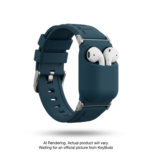 Sync+ Series FKM Apple Watch Strap and AirPod Dock - Tidal Blue (Large)