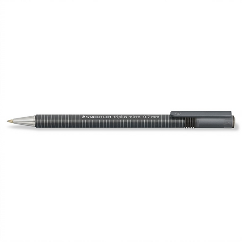 A pure high-resolution heroic shot of the STAEDTLER triplus micro mechanical pencil on a clean white background.