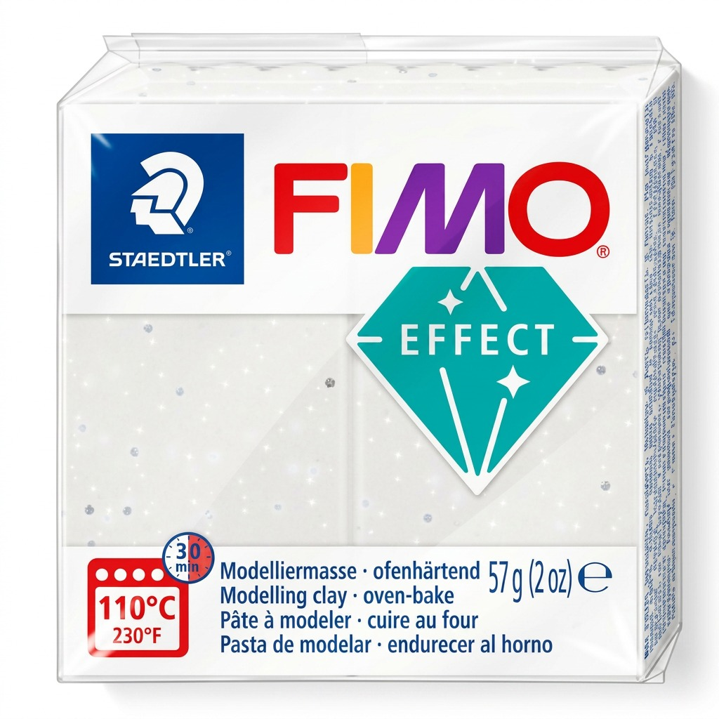 STAEDTLER Fimo Effect White Granite 57g modeling clay.