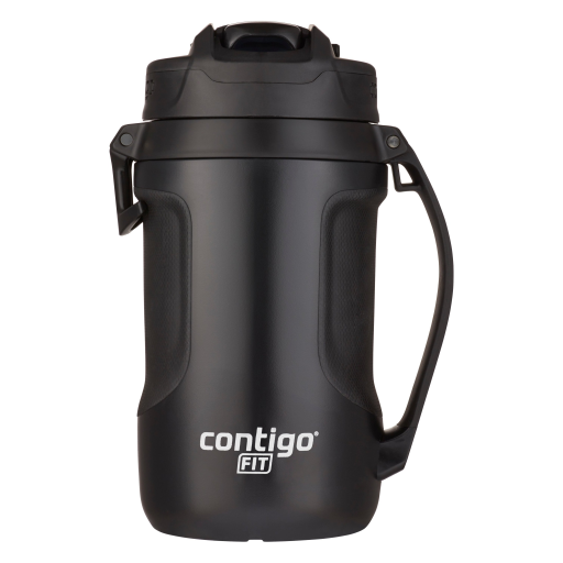 Contigo 2121728 Fit Autospout Jug Black Licorice ? 64 oz Leak-Proof Sports Water Bottle