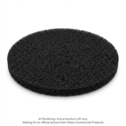 12"  Black Stripping Floor Pad