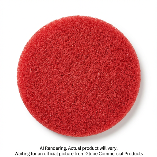 10"  Red Buffing Floor Pad
